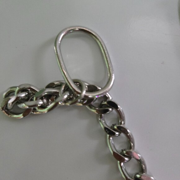 Silver Chunky Chain Adjustable Chain Belt - Picture 4 of 4